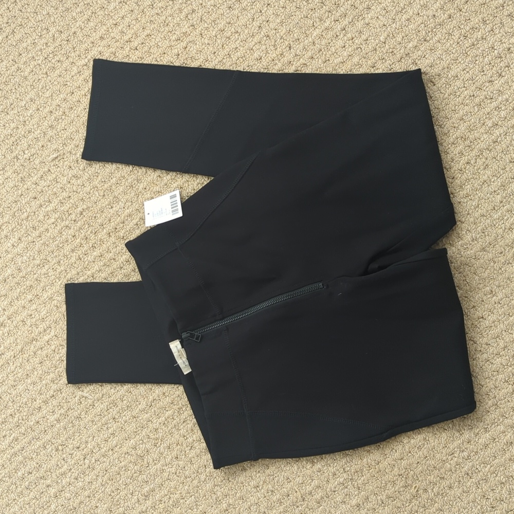 NWT Silence + Noise Black Spandex Front Zipper Leggings
